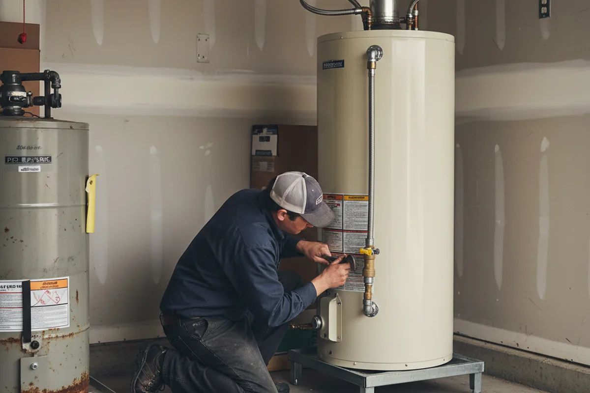 Water heater and shutoff valve replacement in Bonney Lake