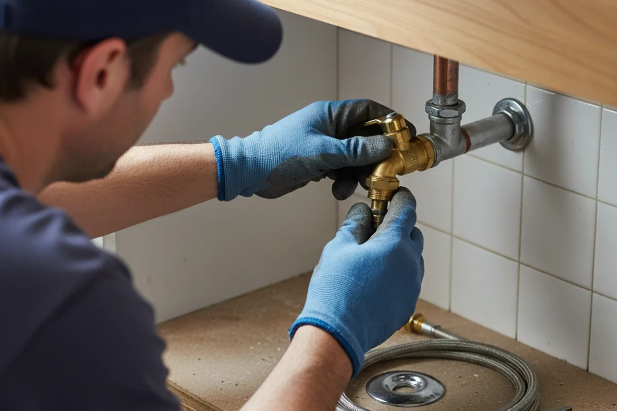 Shutoff valve and fitting work during Faucet and Fixture Repair in Bonney Lake